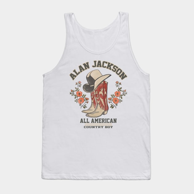 Alan Jackson - All American Country Boy Tank Top by dalioperm